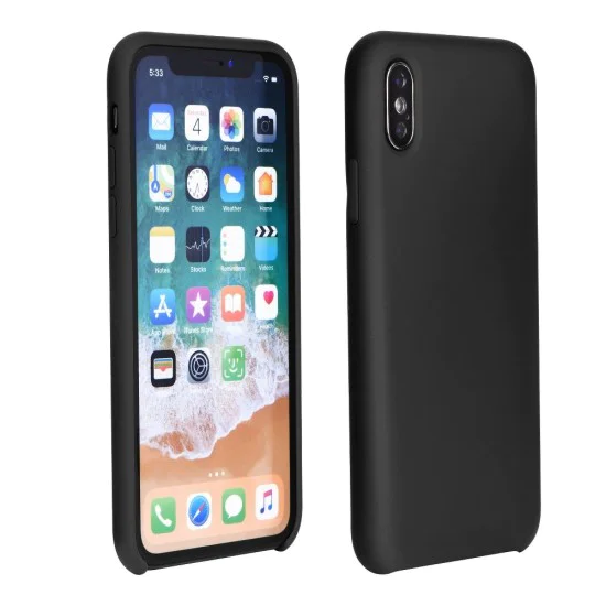 Forcell Silicone Case (Microfiber Soft Touch) для Apple iPhone 12 Pro Max - Чёрный - матовая силиконовая накладка / бампер-крышка Forcell Silicone Case (Microfiber Soft Touch) для Apple iPhone 12 Pro Max - Чёрный - матовая силиконовая накладка / бампер-крышка