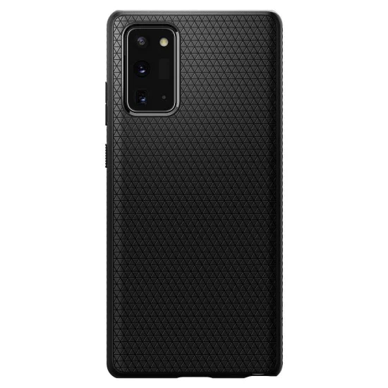 Spigen Liquid Air Back Case для Samsung Galaxy Note 20 N980 - Чёрный - матовая силиконовая накладка / бампер-крышка Spigen Liquid Air Back Case для Samsung Galaxy Note 20 N980 - Чёрный - матовая силиконовая накладка / бампер-крышка
