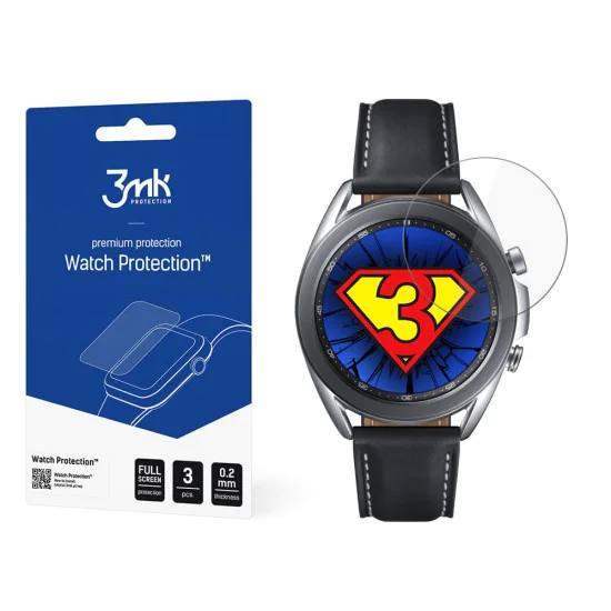 3MK Watch Protection FlexibleGlass (3 шт.) Hybrid Tempered Glass / Film для Samsung Galaxy Watch 3 45mm - гибридное защитное стекло / антиударная плёнка 3MK Watch Protection FlexibleGlass (3 шт.) Hybrid Tempered Glass / Film для Samsung Galaxy Watch 3 45mm - гибридное защитное стекло / антиударная плёнка
