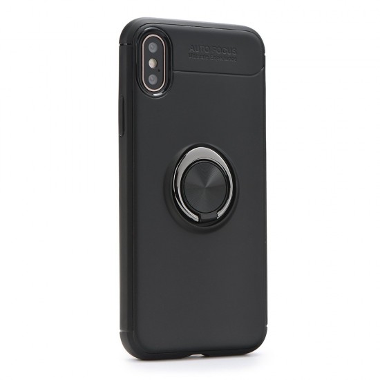 Forcell Ring Case для OnePlus Nord - Чёрный - силиконовая накладка с кольцом / бампер-крышка