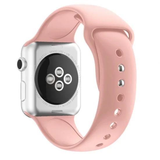 Dual Color Silicone Watch Band для Apple Watch 38 / 40 / 41 mm - Розовый - силиконовый ремешок для часов с двумя застёжками Dual Color Silicone Watch Band для Apple Watch 38 / 40 / 41 mm - Розовый - силиконовый ремешок для часов с двумя застёжками