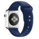 Dual Pin Buckle Silicone Watch Strap priekš Apple Watch 38 / 40 / 41 mm - Zils - silikona siksniņa priekš pulksteņiem ar divām saspraudēm Dual Pin Buckle Silicone Watch Strap priekš Apple Watch 38 / 40 / 41 mm - Zils - silikona siksniņa priekš pulksteņiem ar divām saspraudēm