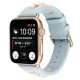 Genuine Leather Watchband with Rose Gold Fastener priekš Apple Watch 42 / 44 / 45 mm / Ultra 49 mm - Gaiši Zils - dabīgās ādas siksniņa priekš pulksteņiem ar saspraudi Genuine Leather Watchband with Rose Gold Fastener priekš Apple Watch 42 / 44 / 45 mm / Ultra 49 mm - Gaiši Zils - dabīgās ādas siksniņa priekš pulksteņiem ar saspraudi