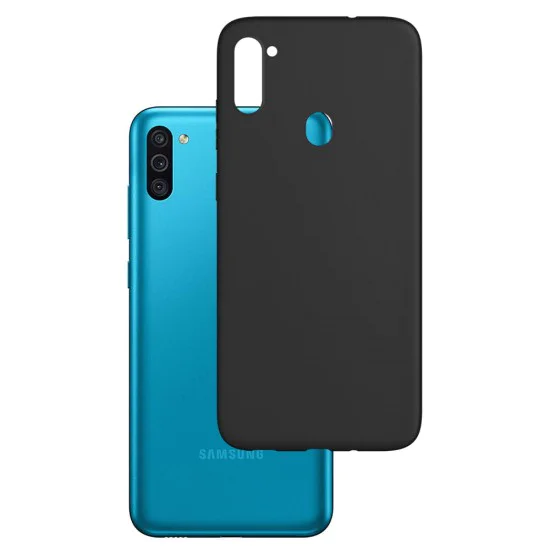3MK Matt Case priekš Samsung Galaxy M11 M115 - Melns - matēts silikona aizmugures apvalks / bampers-vāciņš 3MK Matt Case priekš Samsung Galaxy M11 M115 - Melns - matēts silikona aizmugures apvalks / bampers-vāciņš