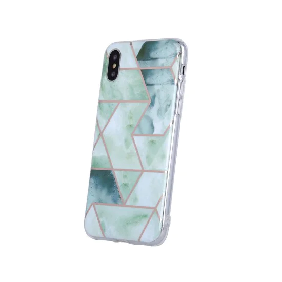 Geometric Marmur Back Case для Xiaomi Redmi 9A - Зелёный - силиконовая накладка / бампер-крышка Geometric Marmur Back Case для Xiaomi Redmi 9A - Зелёный - силиконовая накладка / бампер-крышка