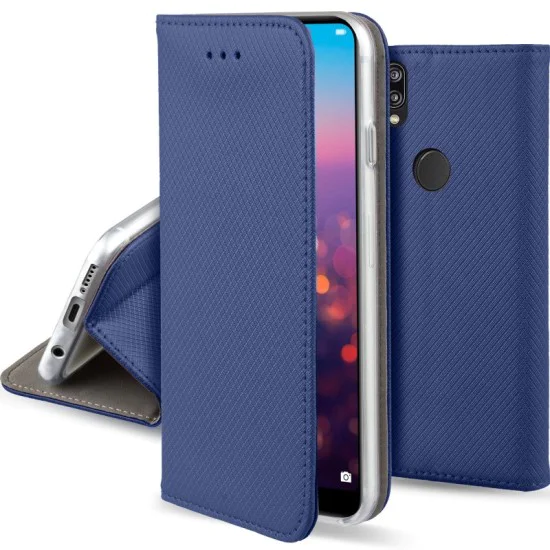 Smart Magnet Book Case priekš Xiaomi Mi 10T 5G / Mi 10T Pro 5G - Tumši Zils - sāniski atverams maciņš ar stendu Smart Magnet Book Case priekš Xiaomi Mi 10T 5G / Mi 10T Pro 5G - Tumši Zils - sāniski atverams maciņš ar stendu