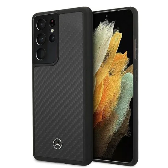 Mercedes Benz Dynamic Line series Back Case MEHCS21LRCABK для Samsung Galaxy S21 Ultra G998 - Чёрный - карбоновая накладка / бампер-крышка Mercedes Benz Dynamic Line series Back Case MEHCS21LRCABK для Samsung Galaxy S21 Ultra G998 - Чёрный - карбоновая накладка / бампер-крышка