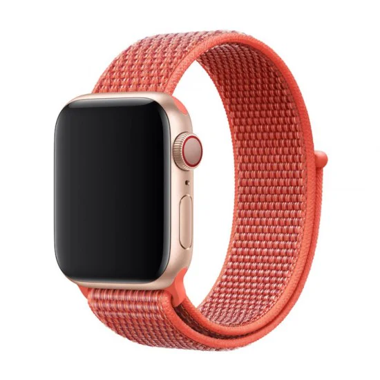 Devia Strap Deluxe Sport3 priekš Apple Watch 38 / 40 / 41 mm - Oranžs - neilona siksniņas (jostas) priekš pulksteņiem Devia Strap Deluxe Sport3 priekš Apple Watch 38 / 40 / 41 mm - Oranžs - neilona siksniņas (jostas) priekš pulksteņiem