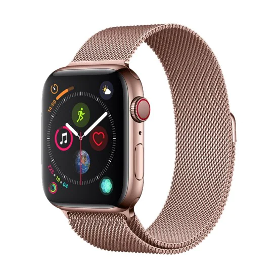 Devia Magnetic Milanese Loop Metal Watch Strap priekš Apple Watch 38 / 40 / 41 mm - Rozā Zelts - siksniņas (jostas) viedpulksteņiem no nerūsējoša tērauda ar magnētu Devia Magnetic Milanese Loop Metal Watch Strap priekš Apple Watch 38 / 40 / 41 mm - Rozā Zelts - siksniņas (jostas) viedpulksteņiem no nerūsējoša tērauda ar magnētu