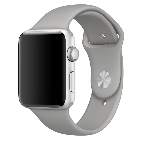 Devia Strap Deluxe Sport priekš Apple Watch 38 / 40 / 41 mm - Pelēks - silikona siksniņa (josta) priekš pulksteņiem Devia Strap Deluxe Sport priekš Apple Watch 38 / 40 / 41 mm - Pelēks - silikona siksniņa (josta) priekš pulksteņiem