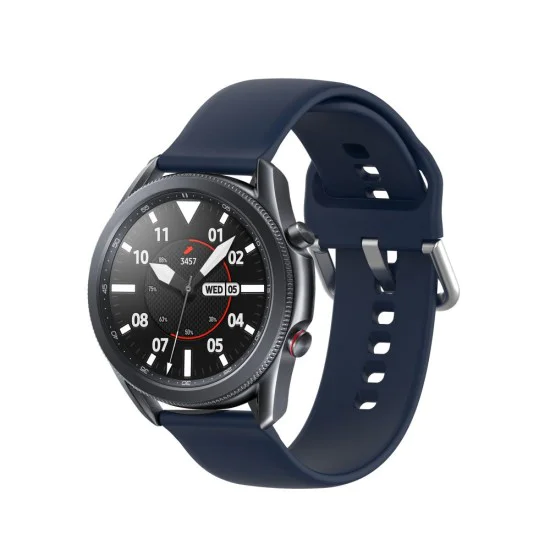 22mm Tech-Protect Icon Series Silicone Watchband Strap - Tumši Zils - silikona siksniņas (jostas) priekš pulksteņiem 22mm Tech-Protect Icon Series Silicone Watchband Strap - Tumši Zils - silikona siksniņas (jostas) priekš pulksteņiem