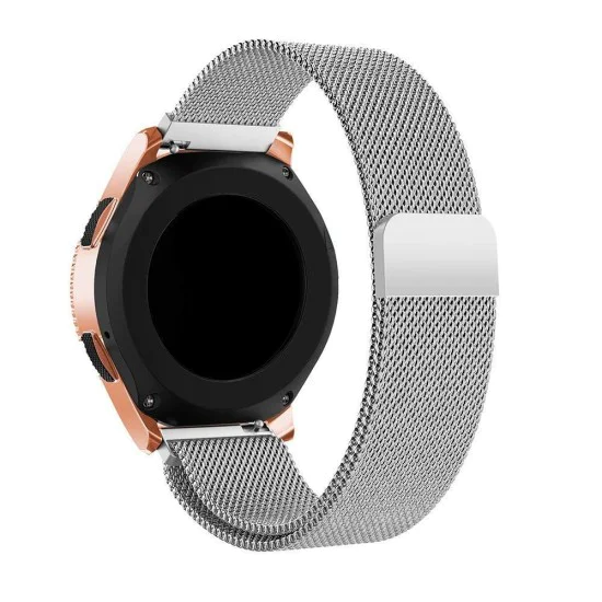 22mm Tech-Protect Magnetic Milanese Metal Watch Band - Серебристый - ремешок для умных часов из нержавеющей стали с магнитом 22mm Tech-Protect Magnetic Milanese Metal Watch Band - Серебристый - ремешок для умных часов из нержавеющей стали с магнитом