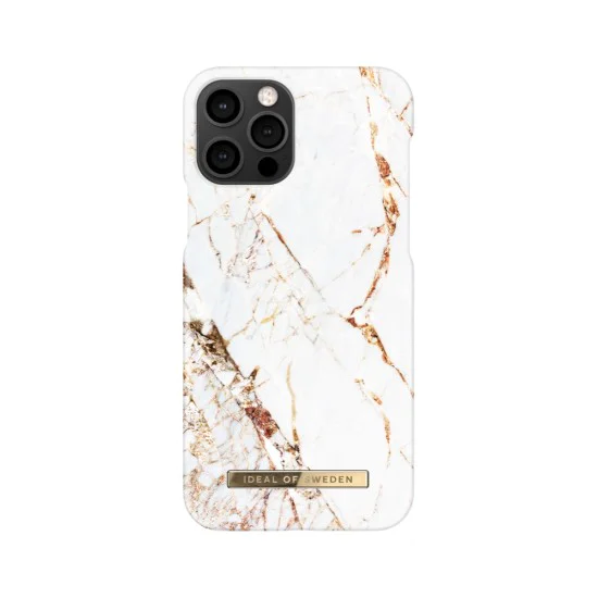 iDeal of Sweden Fashion CA16 Back Case priekš Apple iPhone 12 / 12 Pro - Carrara Gold - plastikāta aizmugures apvalks ar iebūvētu metālisku plāksni / bampers-vāciņš iDeal of Sweden Fashion CA16 Back Case priekš Apple iPhone 12 / 12 Pro - Carrara Gold - plastikāta aizmugures apvalks ar iebūvētu metālisku plāksni / bampers-vāciņš