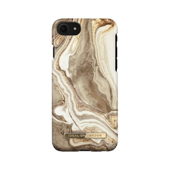 iDeal of Sweden Fashion GM19 Back Case для Apple iPhone 7 / 8 / SE2 (2020) / SE3 (2022) - Golden Sand Marble - пластиковый чехол-накладка с встроенной металической пластиной / бампер-крышка iDeal of Sweden Fashion GM19 Back Case для Apple iPhone 7 / 8 / SE2 (2020) / SE3 (2022) - Golden Sand Marble - пластиковый чехол-накладка с встроенной металической пластиной / бампер-крышка