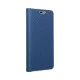 Luna Carbon Book Case priekš Xiaomi Redmi Note 10 / Note 10S - Zils - sāniski atverams maciņš ar stendu / grāmatveida maks Luna Carbon Book Case priekš Xiaomi Redmi Note 10 / Note 10S - Zils - sāniski atverams maciņš ar stendu / grāmatveida maks