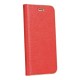 Luna Book Gold Case priekš Samsung Galaxy A12 A125 - Sarkans - sāniski atverams maciņš ar magnētu un stendu