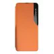 Smart View Window Wake / Sleep Book Case priekš Samsung Galaxy A02s A025G - Oranžs - sāniski atverams maciņš ar lodziņu / grāmatveida maks Smart View Window Wake / Sleep Book Case priekš Samsung Galaxy A02s A025G - Oranžs - sāniski atverams maciņš ar lodziņu / grāmatveida maks