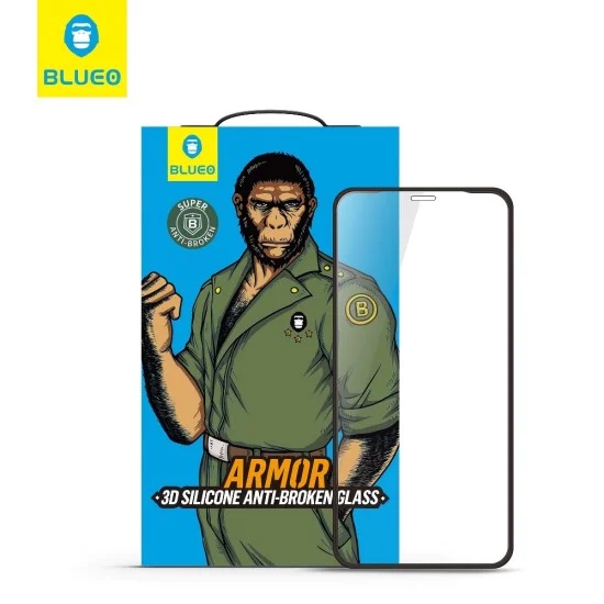 Mr. Monkey 5D Silicone Edge Full Glue Tempered Glass protector priekš Apple iPhone 11 Pro / X / XS - Melns - Ekrāna Aizsargstikls / Bruņota Stikla Aizsargplēve (Full screen size curved) Mr. Monkey 5D Silicone Edge Full Glue Tempered Glass protector priekš Apple iPhone 11 Pro / X / XS - Melns - Ekrāna Aizsargstikls / Bruņota Stikla Aizsargplēve (Full screen size curved)