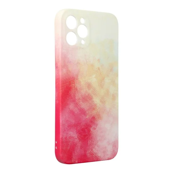 Forcell Pop Back Case priekš Apple iPhone 12 Pro - Balts / Sarkans - silikona aizmugures apvalks / bampers-vāciņš Forcell Pop Back Case priekš Apple iPhone 12 Pro - Balts / Sarkans - silikona aizmugures apvalks / bampers-vāciņš