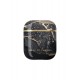 iDeal of Sweden Fashion Case priekš Apple Airpods - Golden Twilight Marble - plastikāta apvalks bezvadu austiņu lādēšanas ierīcei
