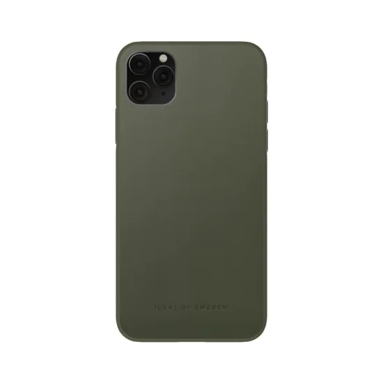iDeal of Sweden Atelier AW21 Back Case для Apple iPhone 11 Pro Max - Intense Khaki - чехол-накладка из искусственной кожи с встроенной металической пластиной / бампер-крышка iDeal of Sweden Atelier AW21 Back Case для Apple iPhone 11 Pro Max - Intense Khaki - чехол-накладка из искусственной кожи с встроенной металической пластиной / бампер-крышка