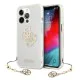 Guess 4G Gold Charms Collection Back Case GUHCP13LKS4GGO priekš Apple iPhone 13 Pro - Caurspīdīgs - silkona-plastikāta aizmugures apvalks / bampers-vāciņš Guess 4G Gold Charms Collection Back Case GUHCP13LKS4GGO priekš Apple iPhone 13 Pro - Caurspīdīgs - silkona-plastikāta aizmugures apvalks / bampers-vāciņš