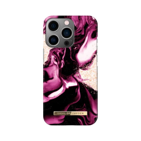 iDeal of Sweden Fashion AW21 Back Case priekš Apple iPhone 13 Pro - Golden Ruby Marble - plastikāta aizmugures apvalks ar iebūvētu metālisku plāksni / bampers-vāciņš iDeal of Sweden Fashion AW21 Back Case priekš Apple iPhone 13 Pro - Golden Ruby Marble - plastikāta aizmugures apvalks ar iebūvētu metālisku plāksni / bampers-vāciņš