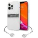 Guess 4G Grey Strap Charm Collection Back Case GUHCP13XKB4GGR priekš Apple iPhone 13 Pro Max - Caurspīdīgs - silkona-plastikāta aizmugures apvalks / bampers-vāciņš Guess 4G Grey Strap Charm Collection Back Case GUHCP13XKB4GGR priekš Apple iPhone 13 Pro Max - Caurspīdīgs - silkona-plastikāta aizmugures apvalks / bampers-vāciņš