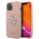 Guess 4G Saffiano Metal Logo Collection Back Case GUHCP13MSA4GSPI priekš Apple iPhone 13 - Rozā - mākslīgās ādas aizmugures apvalks / bampers-vāciņš Guess 4G Saffiano Metal Logo Collection Back Case GUHCP13MSA4GSPI priekš Apple iPhone 13 - Rozā - mākslīgās ādas aizmugures apvalks / bampers-vāciņš