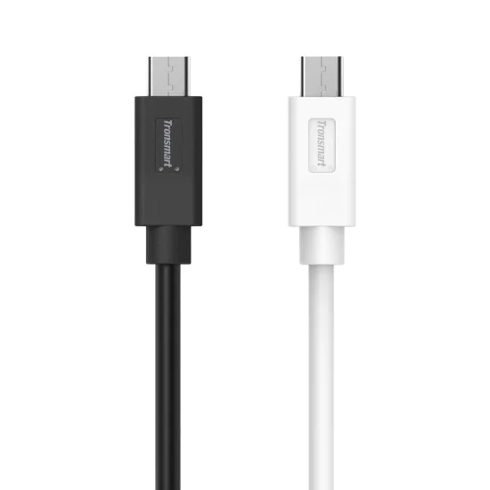 Tronsmart 1.8M CC07P Type-C to Type-C cable - Balts - USB-C lādēšanas un datu kabelis / vads Tronsmart 1.8M CC07P Type-C to Type-C cable - Balts - USB-C lādēšanas un datu kabelis / vads