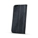 GreenGo Smart Carbon Magnet book case для Huawei Y5 II (Y5 2) / Y6 II (Y6 2) Compact - Чёрный - чехол-книжка со стендом / подставкой (кожаный чехол книжка, leather book wallet case cover stand)