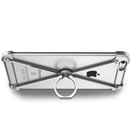 Oatsbasf O-Ring Series Aviation Aluminum Alloy Case priekš Apple iPhone 6 / 6S - Sudrabains - alumīnija apvalks (bampers, vāciņš, slim cover shell, bumper) Oatsbasf O-Ring Series Aviation Aluminum Alloy Case priekš Apple iPhone 6 / 6S - Sudrabains - alumīnija apvalks (bampers, vāciņš, slim cover shell, bumper)