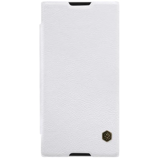 NILLKIN Qin Series Card Slot Flip Leather Mobile Shell priekš Sony Xperia XA1 Ultra G3212 / G3221 - Balts - sāniski atverams maciņš (ādas maks, grāmatiņa, leather book wallet case cover) NILLKIN Qin Series Card Slot Flip Leather Mobile Shell priekš Sony Xperia XA1 Ultra G3212 / G3221 - Balts - sāniski atverams maciņš (ādas maks, grāmatiņa, leather book wallet case cover)