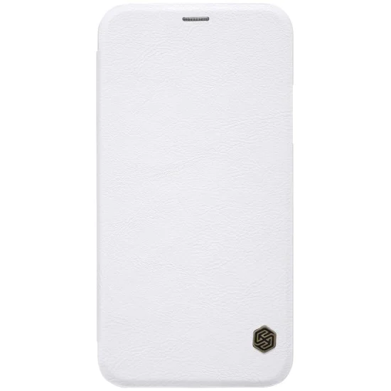 NILLKIN Qin Series Card Holder Leather Case priekš Apple iPhone X / XS - Balts - sāniski atverams maciņš (ādas maks, grāmatiņa, leather book wallet case cover) NILLKIN Qin Series Card Holder Leather Case priekš Apple iPhone X / XS - Balts - sāniski atverams maciņš (ādas maks, grāmatiņa, leather book wallet case cover)