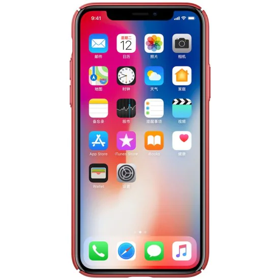 NILLKIN Air Series Heat Dissipation Matte PC Hard Case для Apple iPhone X / XS - Красный - пластиковая накладка / бампер (крышка чехол, PU back cover, bumper shell) NILLKIN Air Series Heat Dissipation Matte PC Hard Case для Apple iPhone X / XS - Красный - пластиковая накладка / бампер (крышка чехол, PU back cover, bumper shell)