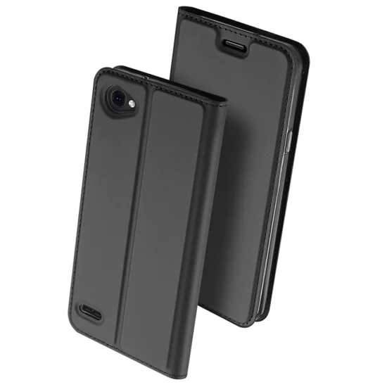 Dux Ducis Skin Pro series для LG Q6 M700 - Тёмно Серый - чехол-книжка с магнитом и стендом / подставкой (кожаный чехол-книжка, leather book wallet case cover stand) Dux Ducis Skin Pro series для LG Q6 M700 - Тёмно Серый - чехол-книжка с магнитом и стендом / подставкой (кожаный чехол-книжка, leather book wallet case cover stand)