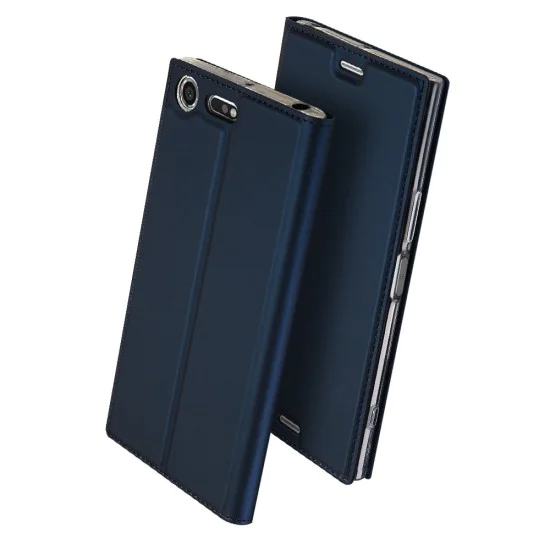 Dux Ducis Skin Pro series для Sony Xperia XZ2 Compact H8324 - Тёмно Синий - чехол-книжка с магнитом и стендом / подставкой (кожаный чехол-книжка, leather book wallet case cover stand) Dux Ducis Skin Pro series для Sony Xperia XZ2 Compact H8324 - Тёмно Синий - чехол-книжка с магнитом и стендом / подставкой (кожаный чехол-книжка, leather book wallet case cover stand)