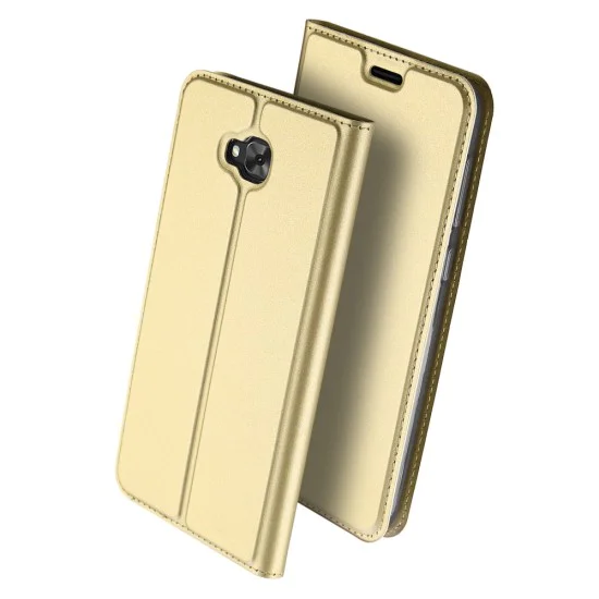 Dux Ducis Skin Pro series для Asus Zenfone 4 Selfie ZD553KL - Золотистый - чехол-книжка с магнитом и стендом / подставкой (кожаный чехол-книжка, leather book wallet case) Dux Ducis Skin Pro series для Asus Zenfone 4 Selfie ZD553KL - Золотистый - чехол-книжка с магнитом и стендом / подставкой (кожаный чехол-книжка, leather book wallet case)