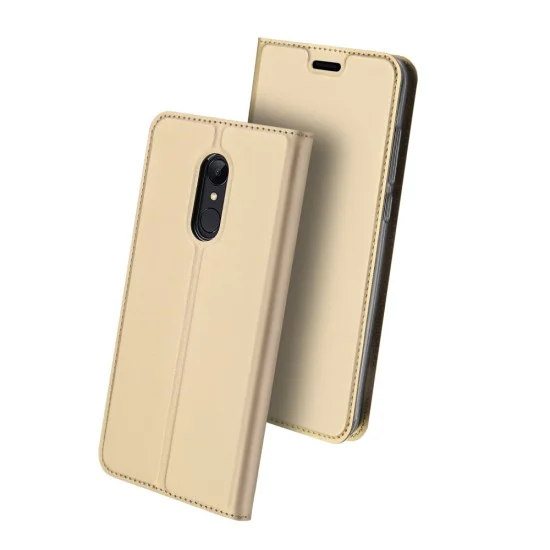 Dux Ducis Skin Pro series для Xiaomi Redmi 5 - Золотистый - чехол-книжка с магнитом и стендом / подставкой (кожаный чехол-книжка, leather book wallet case cover stand) Dux Ducis Skin Pro series для Xiaomi Redmi 5 - Золотистый - чехол-книжка с магнитом и стендом / подставкой (кожаный чехол-книжка, leather book wallet case cover stand)