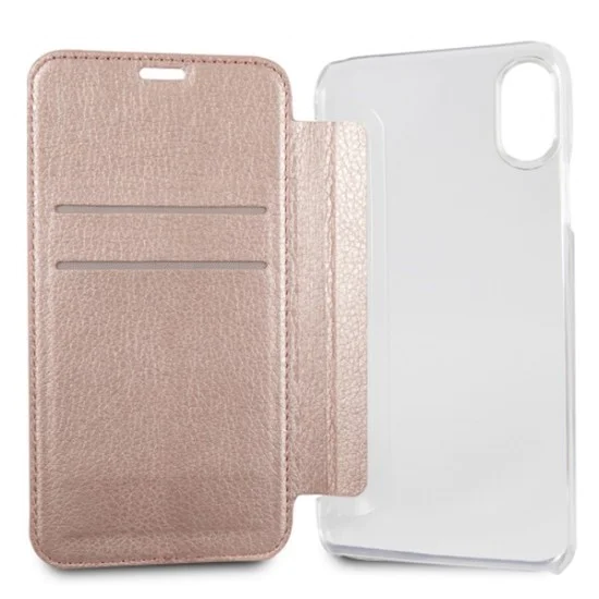 Guess Iridescent series GUFLBKI61IGLTRG для Apple iPhone XR - Розовое Золото - чехол-книжка (кожаный чехол, leather book wallet case cover stand) Guess Iridescent series GUFLBKI61IGLTRG для Apple iPhone XR - Розовое Золото - чехол-книжка (кожаный чехол, leather book wallet case cover stand)