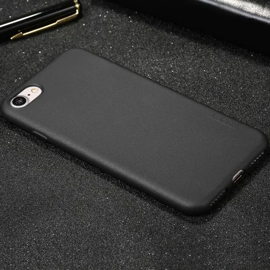 X-Level Guardian Series Frosted TPU Case priekš Apple iPhone 7 / 8 / SE2 (2020) / SE3 (2022) - Melns - matēts silikona aizmugures apvalks / bampers-vāciņš X-Level Guardian Series Frosted TPU Case priekš Apple iPhone 7 / 8 / SE2 (2020) / SE3 (2022) - Melns - matēts silikona aizmugures apvalks / bampers-vāciņš