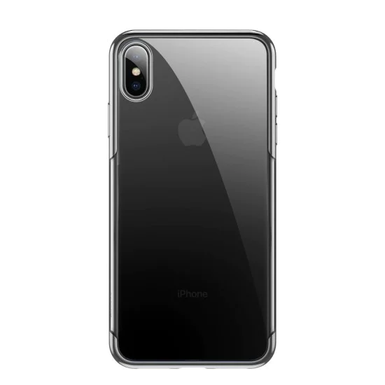 BASEUS Shining Series Plating Back Case для Apple iPhone XS Max - Серебристый - силиконовая накладка / бампер (крышка чехол, shell cover, bumper) BASEUS Shining Series Plating Back Case для Apple iPhone XS Max - Серебристый - силиконовая накладка / бампер (крышка чехол, shell cover, bumper)