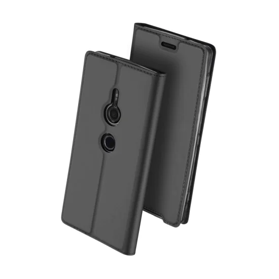 Dux Ducis Skin Pro series priekš Sony Xperia XZ3 H9436 - Tumši Pelēks - sāniski atverams maciņš ar magnētu un stendu (ādas maks, grāmatiņa, leather book wallet case cover stand) Dux Ducis Skin Pro series priekš Sony Xperia XZ3 H9436 - Tumši Pelēks - sāniski atverams maciņš ar magnētu un stendu (ādas maks, grāmatiņa, leather book wallet case cover stand)