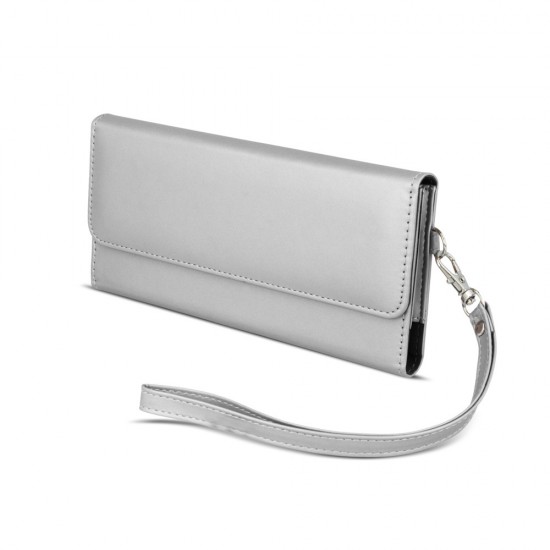 Wallet Chic Case 6.0-inch 170x80mm - Серебристый - универсальный чехол футляр кармашек (pouch cover, чехольчик карман, universal case)