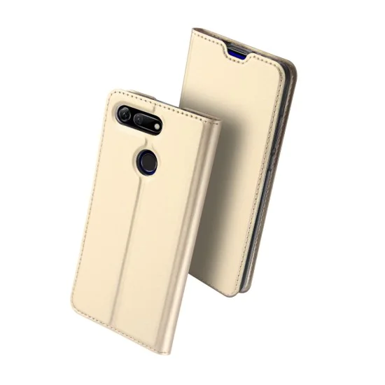 Dux Ducis Skin Pro series priekš Huawei Honor View 20 - Zelts - sāniski atverams maciņš ar magnētu un stendu (ādas maks, grāmatiņa, leather book wallet case cover stand) Dux Ducis Skin Pro series priekš Huawei Honor View 20 - Zelts - sāniski atverams maciņš ar magnētu un stendu (ādas maks, grāmatiņa, leather book wallet case cover stand)