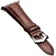 QIALINO Crocodile Pattern Genuine Leather Watch Wrist Strap priekš Apple Watch 42 / 44 / 45 mm / Ultra 49 mm - Gaiši Brūns - dabīgas ādas siksniņas (jostas) priekš pulksteņiem QIALINO Crocodile Pattern Genuine Leather Watch Wrist Strap priekš Apple Watch 42 / 44 / 45 mm / Ultra 49 mm - Gaiši Brūns - dabīgas ādas siksniņas (jostas) priekš pulksteņiem