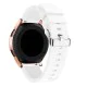 20mm Twill Texture Silicone Watchband Strap - Balts - silikona siksniņas (jostas) priekš pulksteņiem 20mm Twill Texture Silicone Watchband Strap - Balts - silikona siksniņas (jostas) priekš pulksteņiem