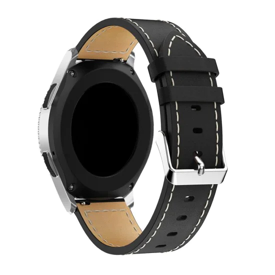 22mm Genuine Leather Watch Strap - Чёрный - ремешок для часов из натуральной кожи 22mm Genuine Leather Watch Strap - Чёрный - ремешок для часов из натуральной кожи