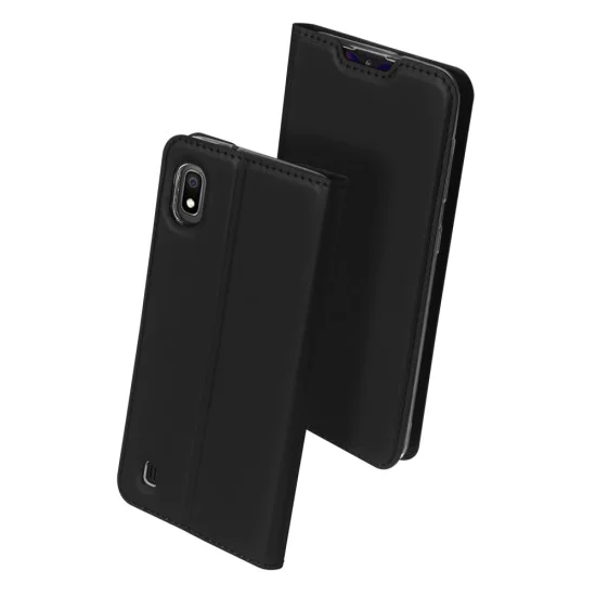 Dux Ducis Skin Pro series для Samsung Galaxy A10 A105 - Черный - чехол-книжка с магнитом и стендом / подставкой (кожаный чехол-книжка, leather book wallet case cover stand) Dux Ducis Skin Pro series для Samsung Galaxy A10 A105 - Черный - чехол-книжка с магнитом и стендом / подставкой (кожаный чехол-книжка, leather book wallet case cover stand)