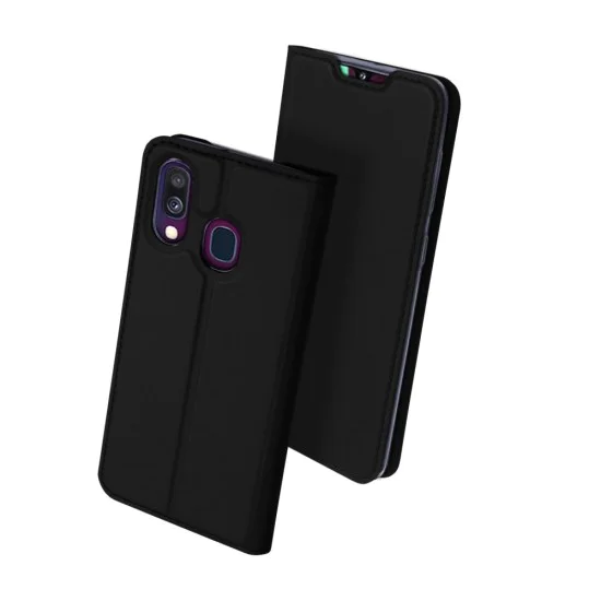 Dux Ducis Skin Pro series для Samsung Galaxy A40 / A40 EE A405 - Черный - чехол-книжка с магнитом и стендом / подставкой (кожаный чехол-книжка, leather book wallet case cover stand) Dux Ducis Skin Pro series для Samsung Galaxy A40 / A40 EE A405 - Черный - чехол-книжка с магнитом и стендом / подставкой (кожаный чехол-книжка, leather book wallet case cover stand)